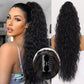 💜Extensión de pelo rizado ondulado con coleta