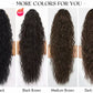 💜Extensión de pelo rizado ondulado con coleta