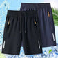 💎 -¡50% EN PANTALONES CORTOS ELÁSTICOS DE VERANO PARA HOMBRE! 💎 Bolsillos transpirables con cremallera y ajuste🩳❄️ elástico
