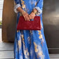Set de túnica y pantalones asimétricos con estampado floral de mujer