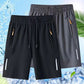 💎 -¡50% EN PANTALONES CORTOS ELÁSTICOS DE VERANO PARA HOMBRE! 💎 Bolsillos transpirables con cremallera y ajuste🩳❄️ elástico