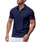 Camiseta de solapa de manga corta de secado rápido para hombre