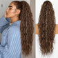 💜Extensión de pelo rizado ondulado con coleta