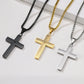 Collar de Cruz con Padre Nuestro Grabado en Acero de Titanio (Compra 1 y Llévate 1 Gratis)