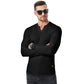 💗PROMOCIÓN DEL ÚLTIMO DÍA - 54% DE DESCUENTO Cuello en V Longline Canalé Camisetas Manga Larga Gimnasio Entrenamiento Atlético Ropa de Hombre Tops