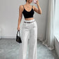 💟Recién llegados👖pantalones de pierna ancha para mujer con cinturón🎗️