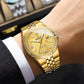 Reloj Luminoso con Patrón de Panal para Hombre