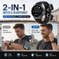 ⌚ ¡50% DE DESCUENTO AHORA! 🎧 Reloj inteligente 2 en 1 con auriculares inalámbricos – Música, llamadas y fitness todo en uno 📱