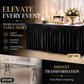 💥 Faldón Plisado para Mesa de Eventos – Decoración Elegante y de Fácil Instalación ✨