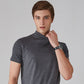 👕 Camiseta Ajustada de Cuello Alto para Hombre – Estilo Moderno y Confortable para Todos los Días ✨🔥