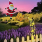Luz de estaca de jardín de Santa Claus alimentada por energía solar
