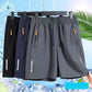 💎 -¡50% EN PANTALONES CORTOS ELÁSTICOS DE VERANO PARA HOMBRE! 💎 Bolsillos transpirables con cremallera y ajuste🩳❄️ elástico