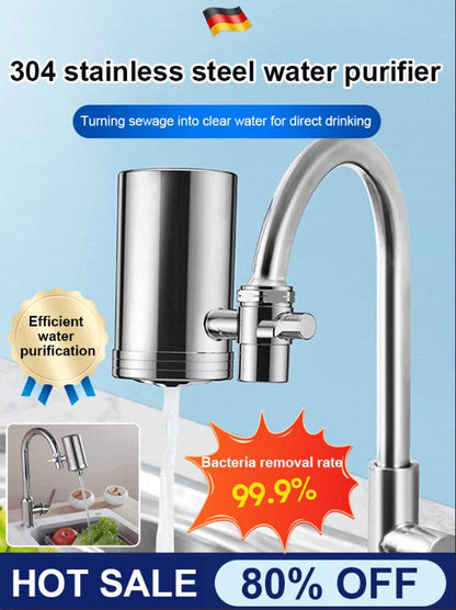 ⏳🔥 ¡Descuento por tiempo limitado! 💧✨ Purificador de agua para grifo sin instalación