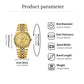 Reloj Luminoso con Patrón de Panal para Hombre