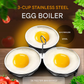 🎁 ¡REBAJAS CALIENTES 50% DE DESCUENTO! 🥚 Cocina de huevos de acero inoxidable 304 – Modelo premium de calidad alimentaria, marco resistente para moldes y fácil de desmoldar ✨