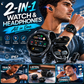⌚ ¡50% DE DESCUENTO AHORA! 🎧 Reloj inteligente 2 en 1 con auriculares inalámbricos – Música, llamadas y fitness todo en uno 📱