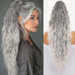 💜Extensión de pelo rizado ondulado con coleta