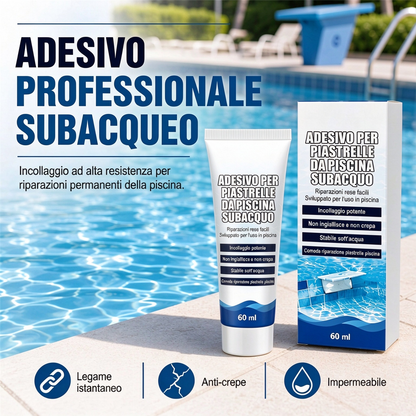🏊 50% dto. Adhesivo subacuático para azulejos de piscina – repara azulejos sueltos y juntas bajo el agua, dosificación precisa con envase estrecho. ¡60 ml para pequeñas reparaciones! ✨🔧