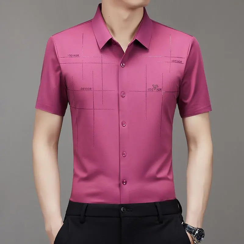 🔥 CAMISA BUSINESS DE SEDA HIELO PARA HOMBRE (Envío gratuito a nivel mundial✈️) benefiyou