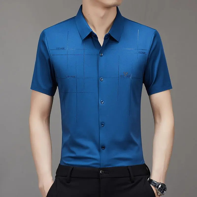 🔥 CAMISA BUSINESS DE SEDA HIELO PARA HOMBRE (Envío gratuito a nivel mundial✈️) benefiyou