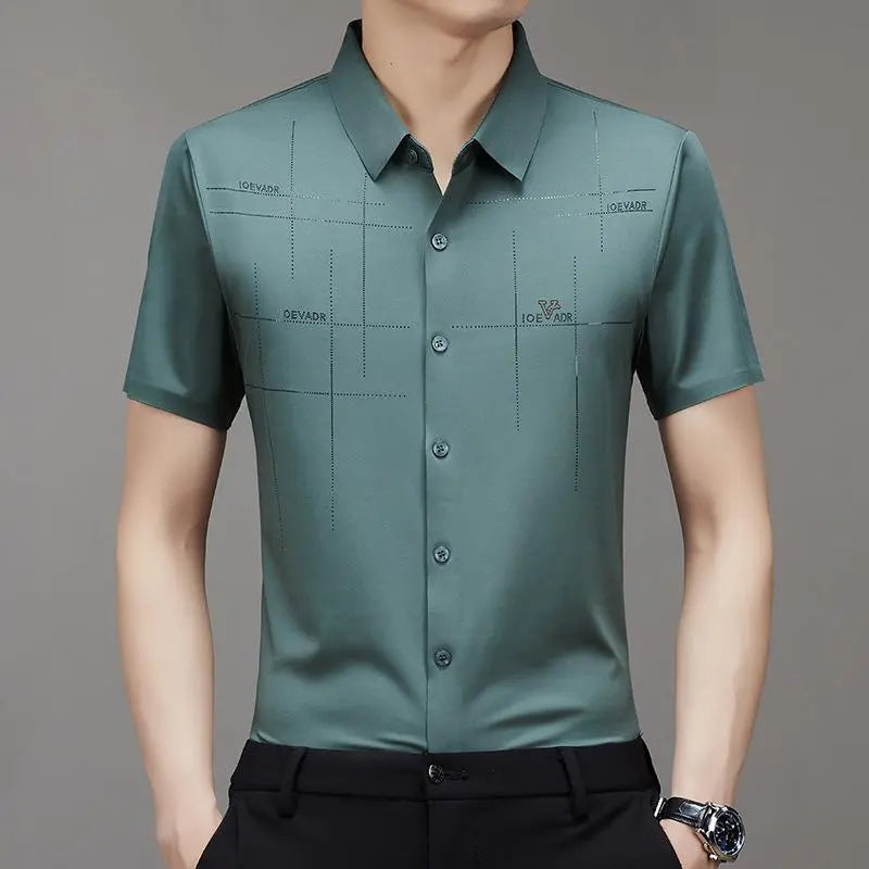 🔥 CAMISA BUSINESS DE SEDA HIELO PARA HOMBRE (Envío gratuito a nivel mundial✈️) benefiyou