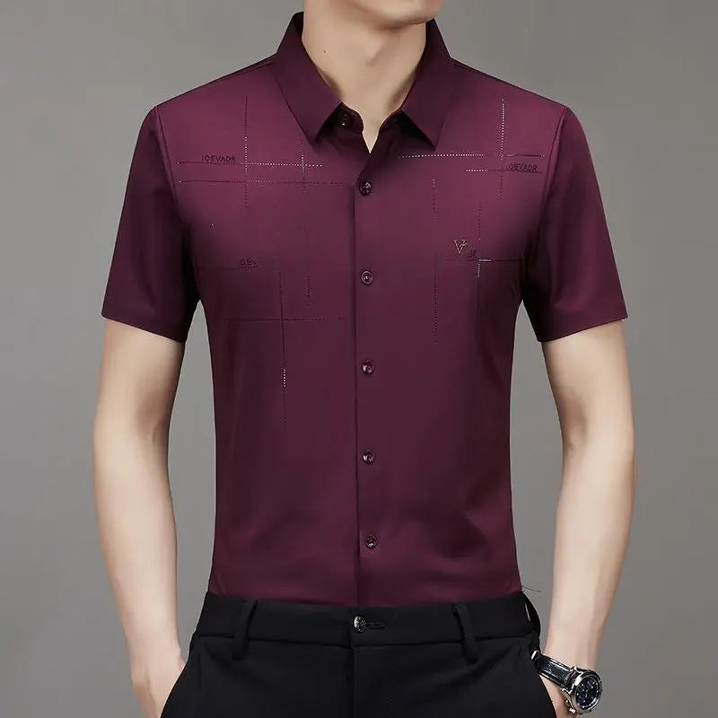 🔥 CAMISA BUSINESS DE SEDA HIELO PARA HOMBRE (Envío gratuito a nivel mundial✈️) benefiyou