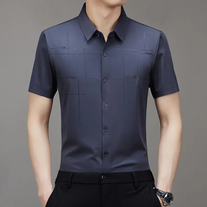 🔥 CAMISA BUSINESS DE SEDA HIELO PARA HOMBRE (Envío gratuito a nivel mundial✈️) benefiyou