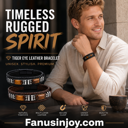 🔥¡Sorpresa! ¡50% de descuento! 📿¡Nuevo accesorio imprescindible y a la moda! Pulsera trenzada de piel sintética para hombre y mujer.