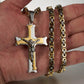 🔥Collar con colgante de Jesús en forma de crucifijo de acero inoxidable para mujer y hombre🎁muy vendido