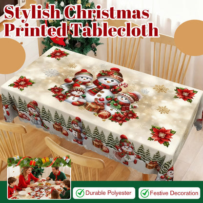 Mantel Navideño Elegante Antimanchas y Antiarrugas