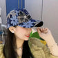 Gorra de béisbol de malla tipo diamante mariposa