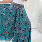 🎉2025 Nuevos Productos Venta✨Caliente Étnico Paisley Estampado Elástico Patchwork-Cintura Pantalones Ligeros