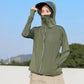 Chaqueta de protección solar de manga larga con capucha transpirable UPF50+💕 benefiyou