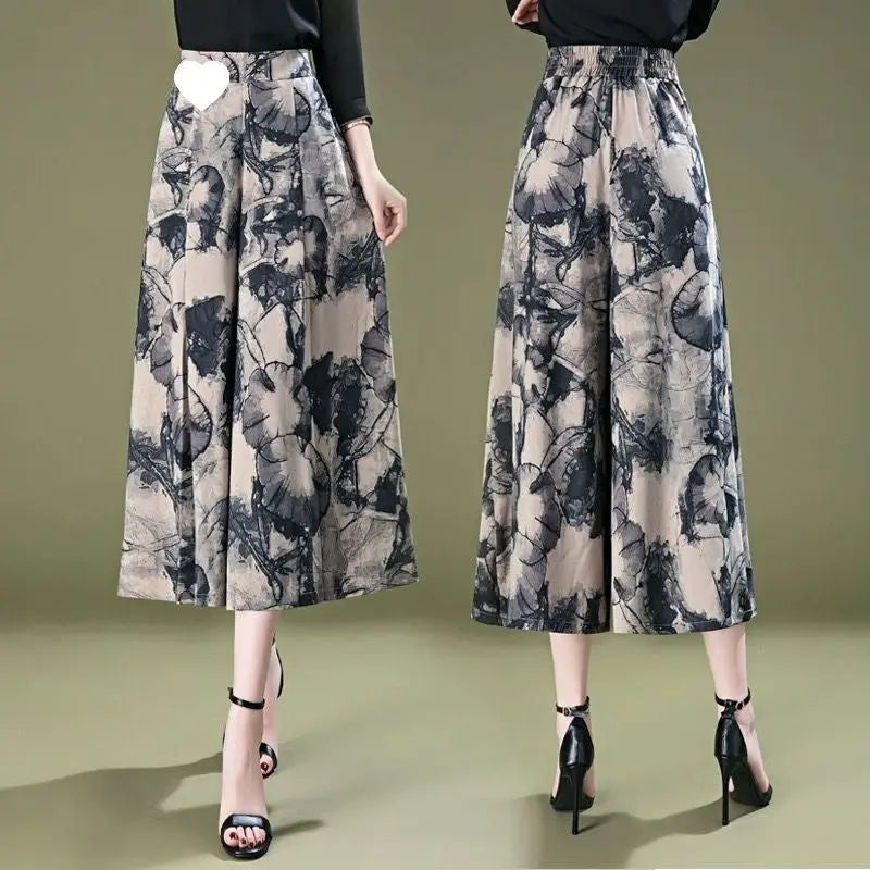 Elegantes Culottes de Chifón para Mujeres benefiyou