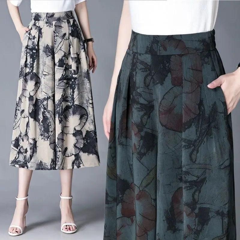 Elegantes Culottes de Chifón para Mujeres benefiyou