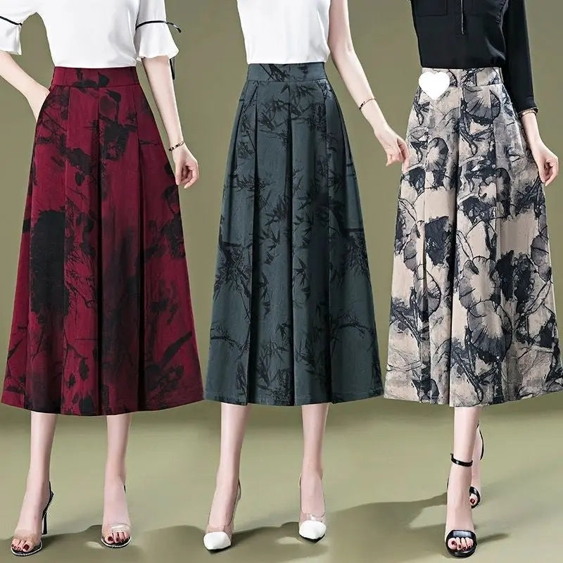 Elegantes Culottes de Chifón para Mujeres benefiyou