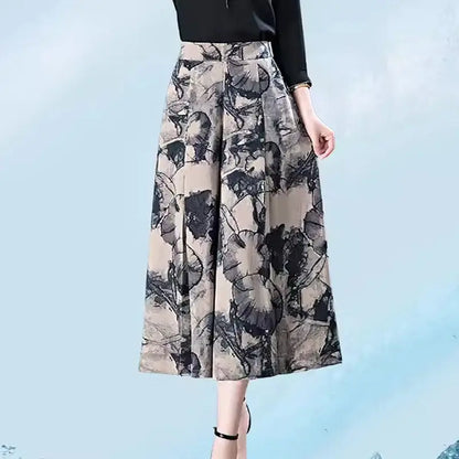 Elegantes Culottes de Chifón para Mujeres benefiyou