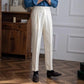 Pantalones formales casuales napolitanos para hombre con cintura ajustable benefiyou