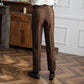 Pantalones formales casuales napolitanos para hombre con cintura ajustable benefiyou