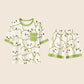 Bonito conjunto de pijama con estampado de dibujos animados y sujetador incorporado benefiyou