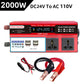 Inversor de Corriente Portátil para Auto 2000W DC a AC