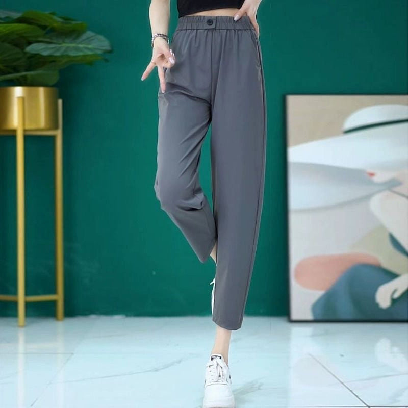 Pantalones cortos de harén de corte holgado para mujer benefiyou