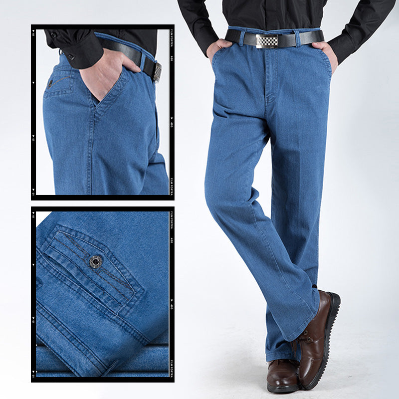 Jeans de cintura alta rectos para hombre benefiyou