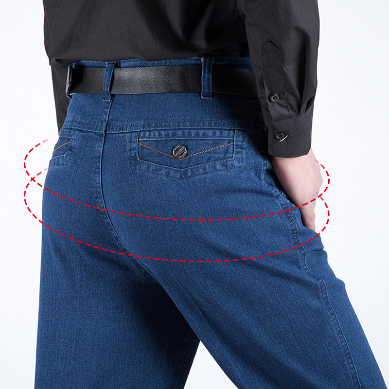 Jeans de cintura alta rectos para hombre benefiyou