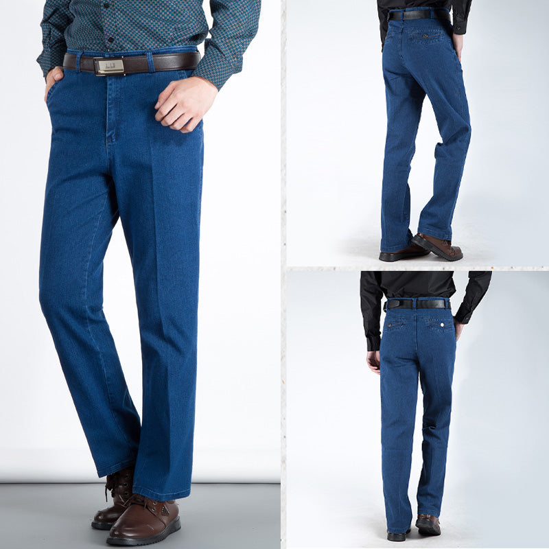 Jeans de cintura alta rectos para hombre benefiyou