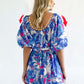 Vestido de verano de mujer con estampado floral. benefiyou