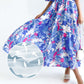 Vestido de verano de mujer con estampado floral. benefiyou