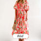 Vestido de verano de mujer con estampado floral. benefiyou