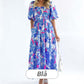 Vestido de verano de mujer con estampado floral. benefiyou