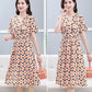 Vestido elegante con escote en V y cordón en la cintura para mujer benefiyou